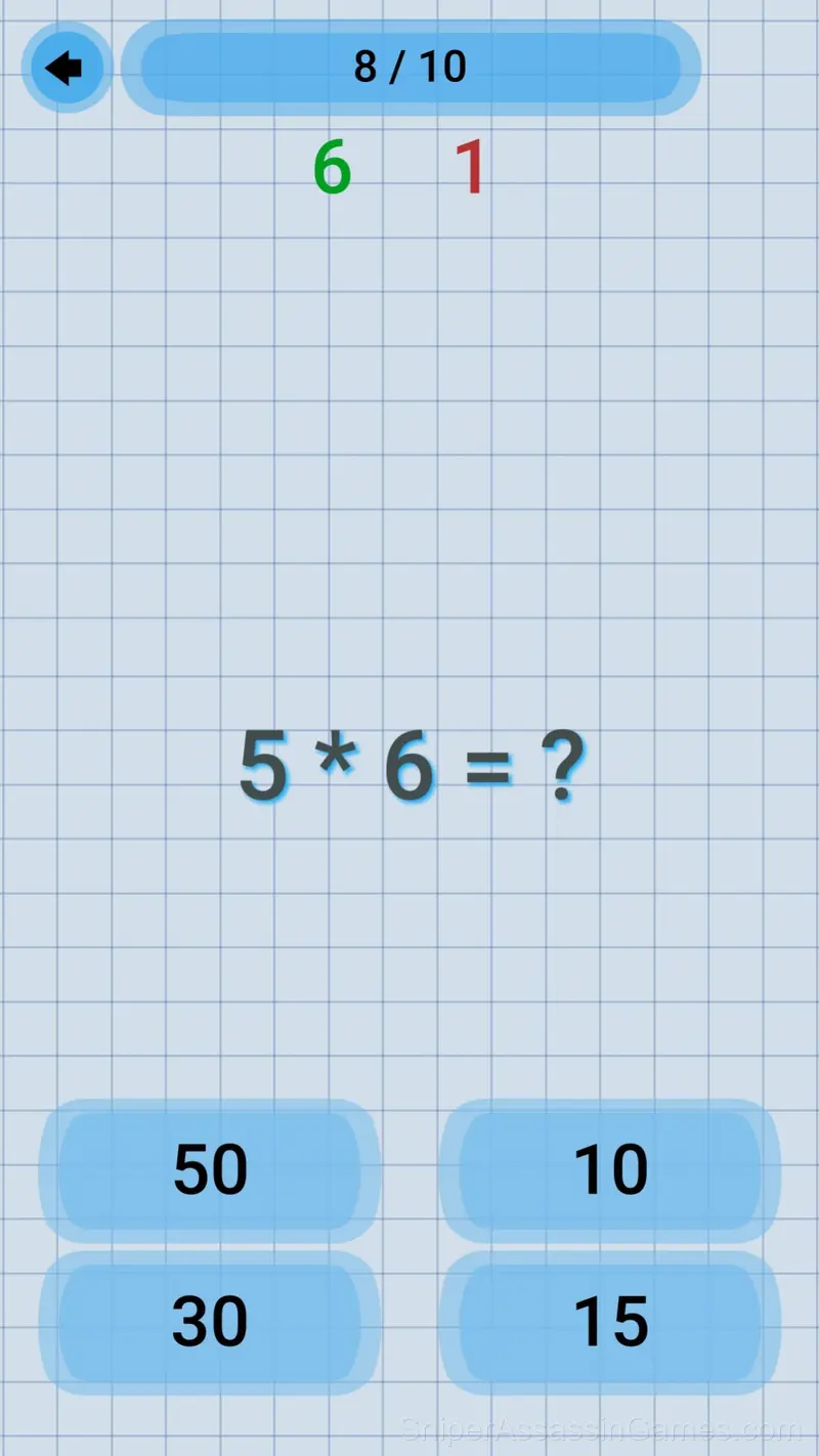 Multiplication Table Training gameplay screenshot 1