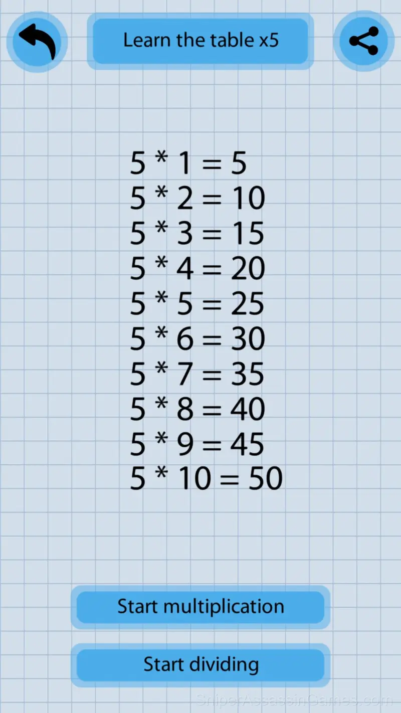 Multiplication Table Training gameplay screenshot 3