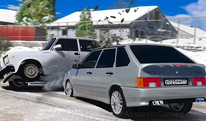 Play Traffic Racer Village Russia