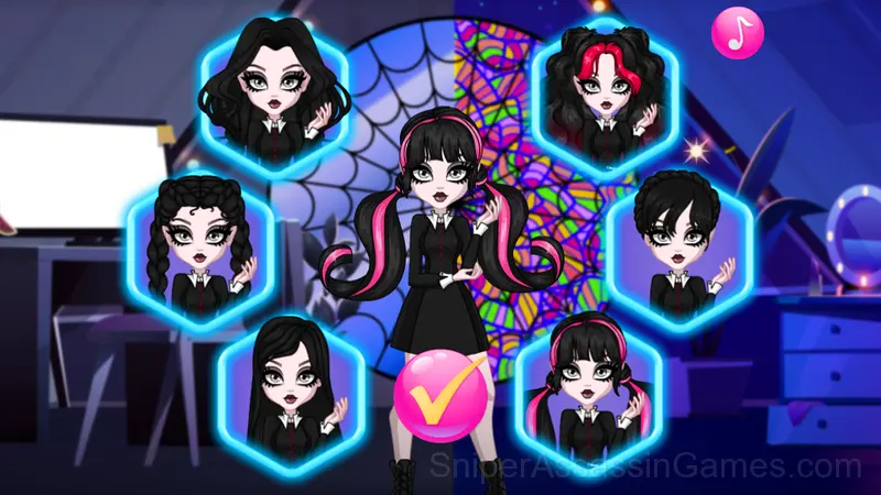 Besties on Wednesday gameplay screenshot 2