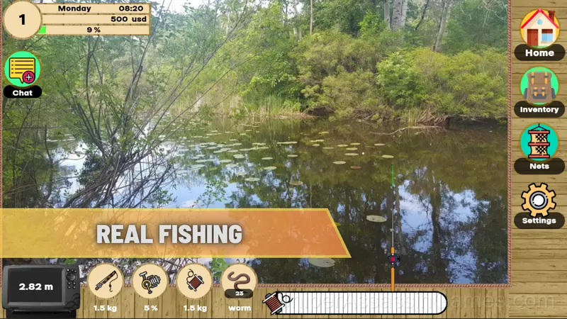 Real Fishing gameplay screenshot 1
