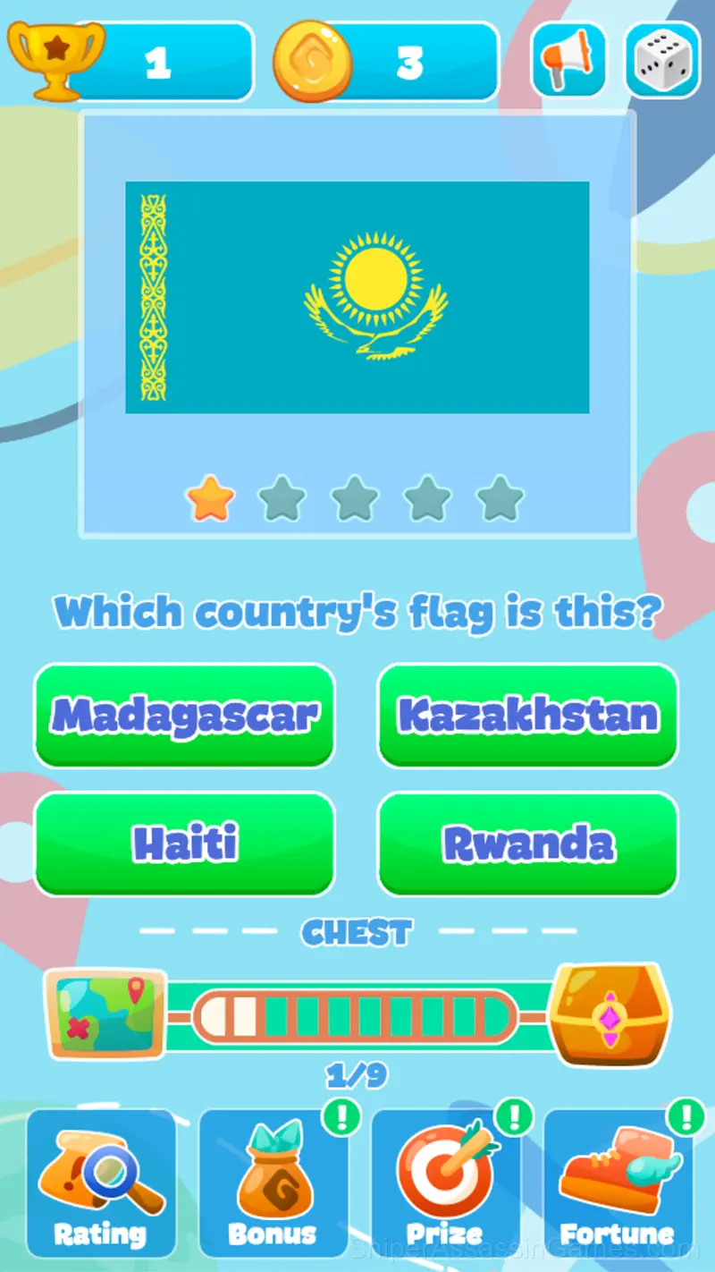 Trivia Quiz: Guess the flag gameplay screenshot 2