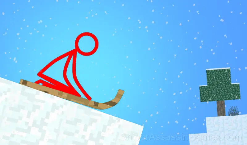 Play Stickman slide down the hill