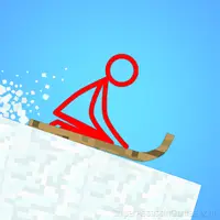 Stickman slide down the hill