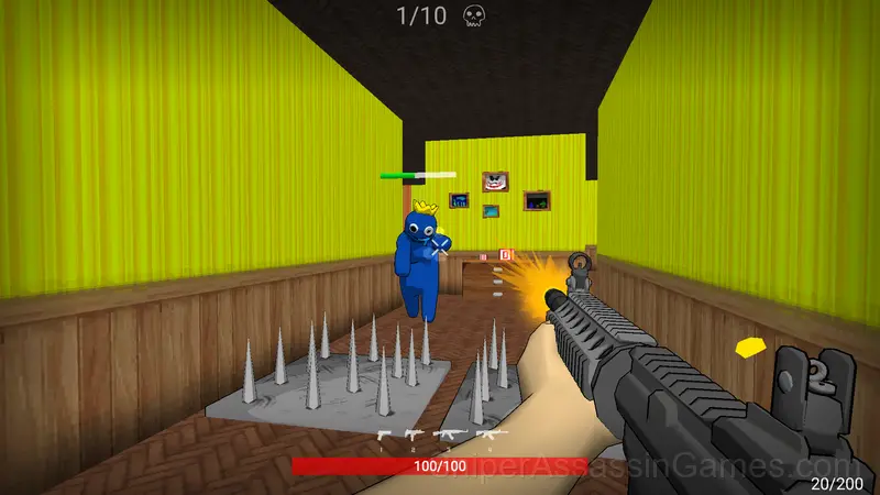Invasion of the Rainbow Friends. Shooter! gameplay screenshot 2