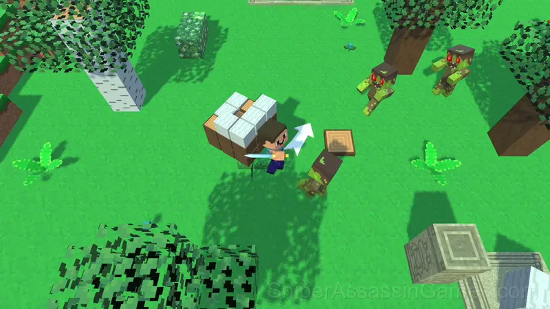 Noob Builder Survival gameplay screenshot 2
