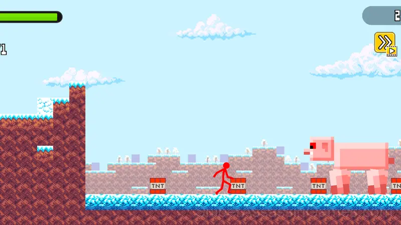 Stick vs Monster School gameplay screenshot 5