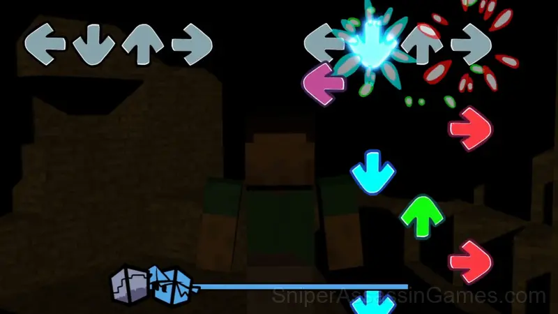 Friday Night Funkin vs Herobrine Reborn 2.0 gameplay screenshot 2