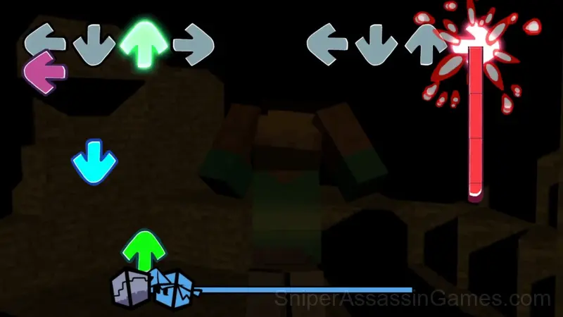 Friday Night Funkin vs Herobrine Reborn 2.0 gameplay screenshot 4