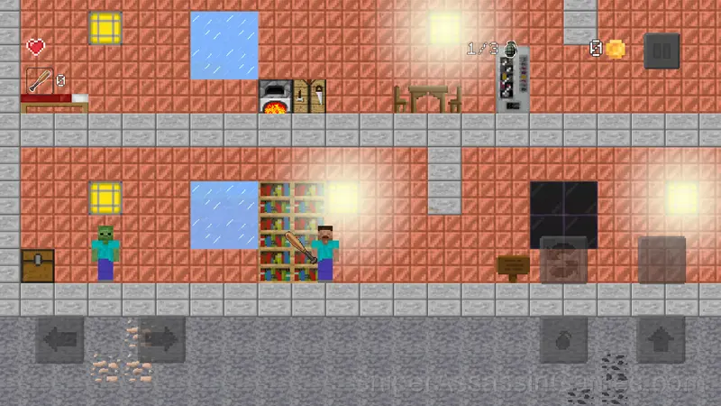 Noob runs from zombie gameplay screenshot 1