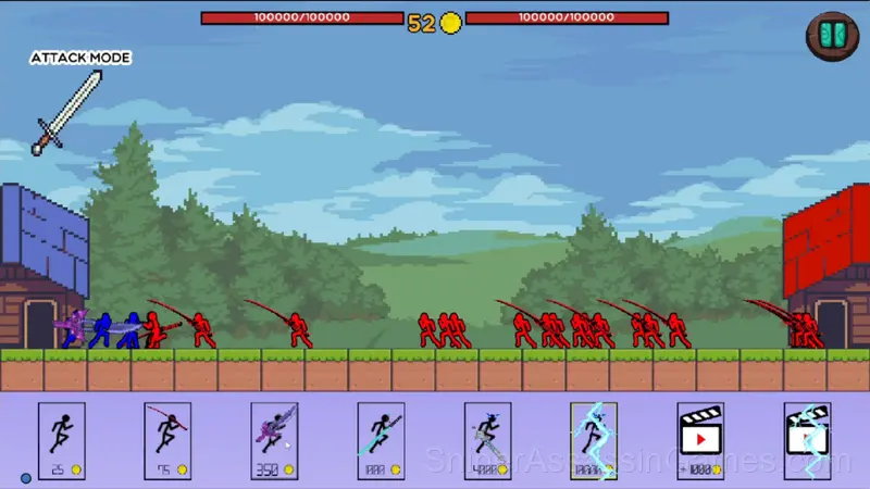 Stickman Army vs Stickman Army gameplay screenshot 2