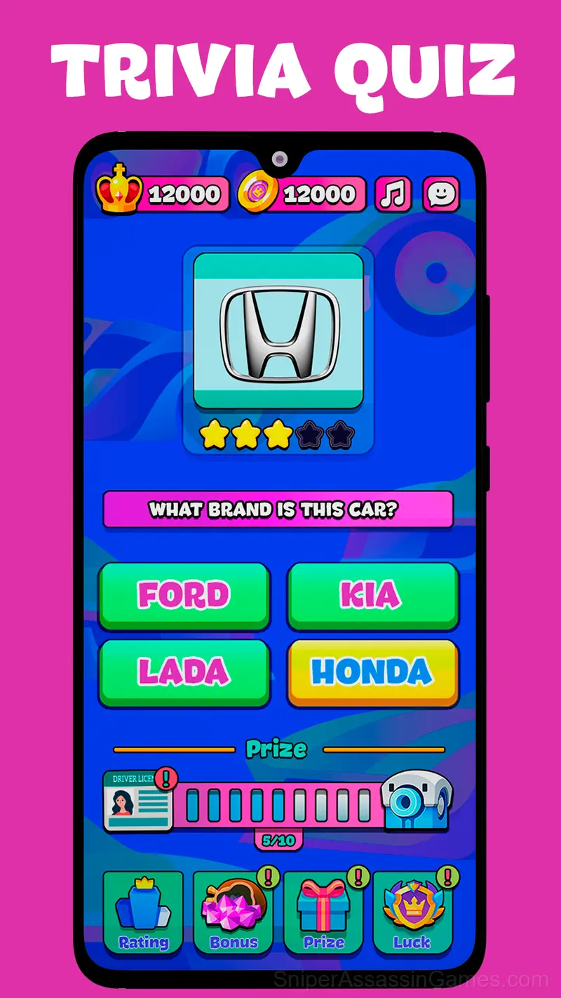 Trivia Quiz: Guess car gameplay screenshot 1