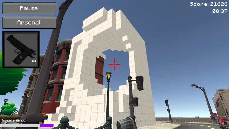 Nubik destroys the city gameplay screenshot 1