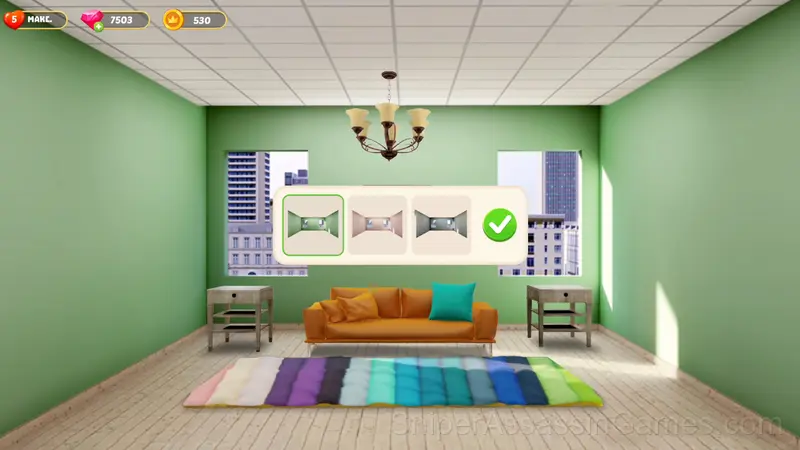 Interior Design Match 3 gameplay screenshot 2