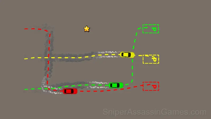 Draw a path: Parking King gameplay screenshot 3