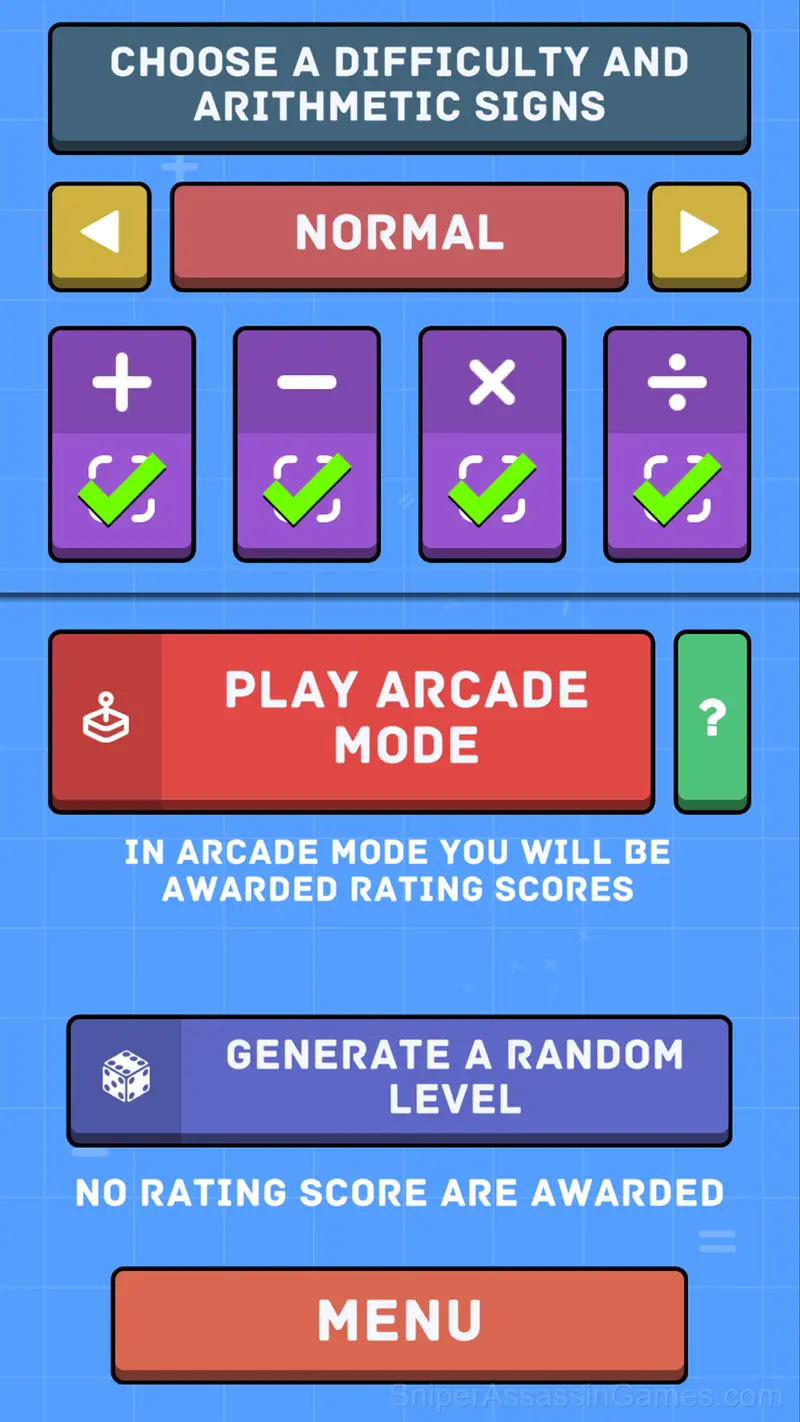 Mathematical crossword gameplay screenshot 1