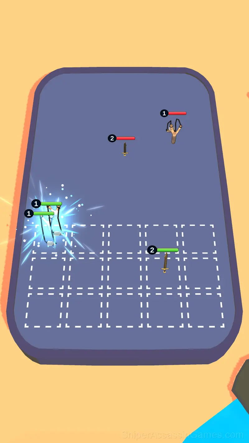 Merge Weapon Army gameplay screenshot 1