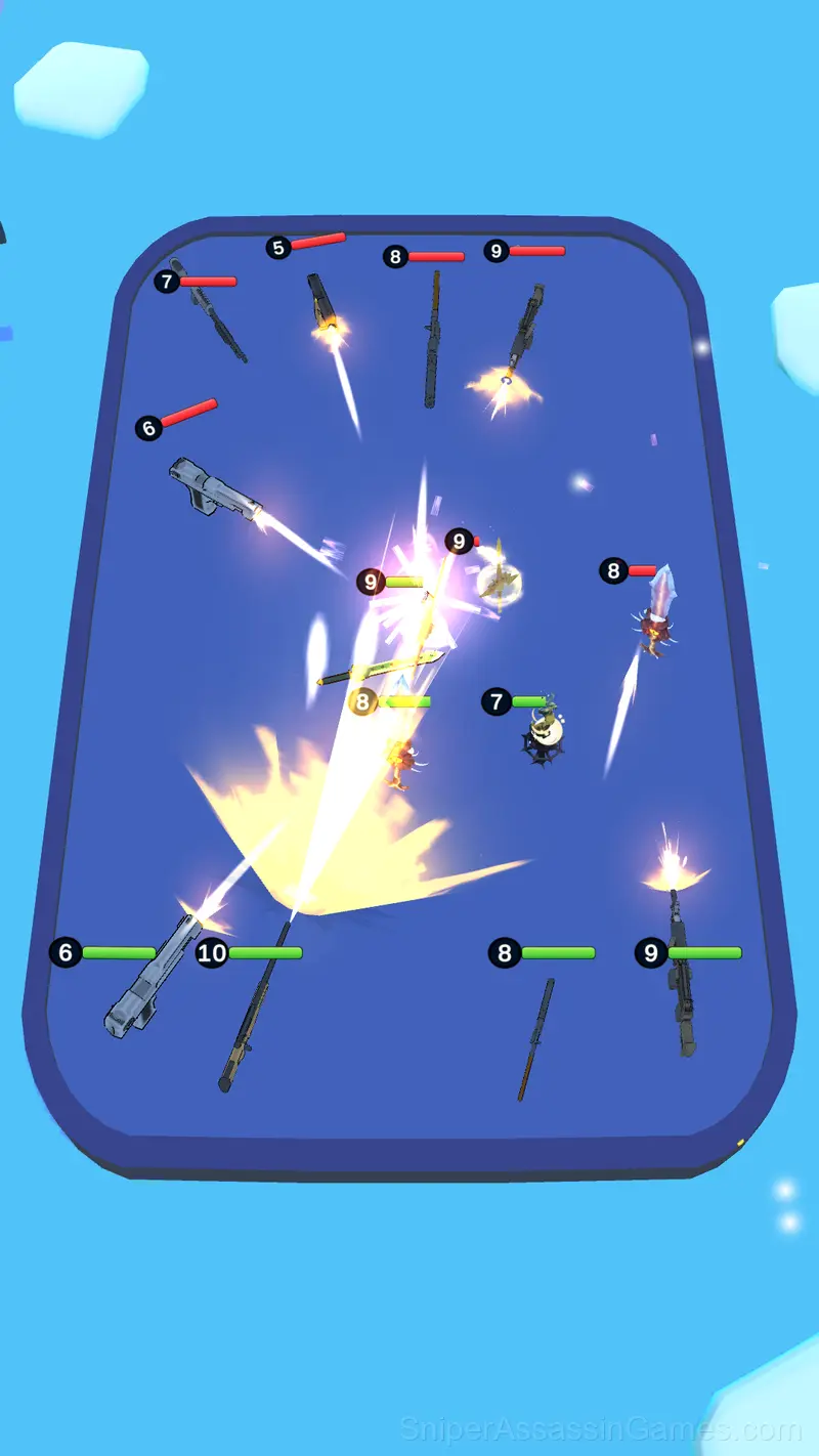 Merge Weapon Army gameplay screenshot 2