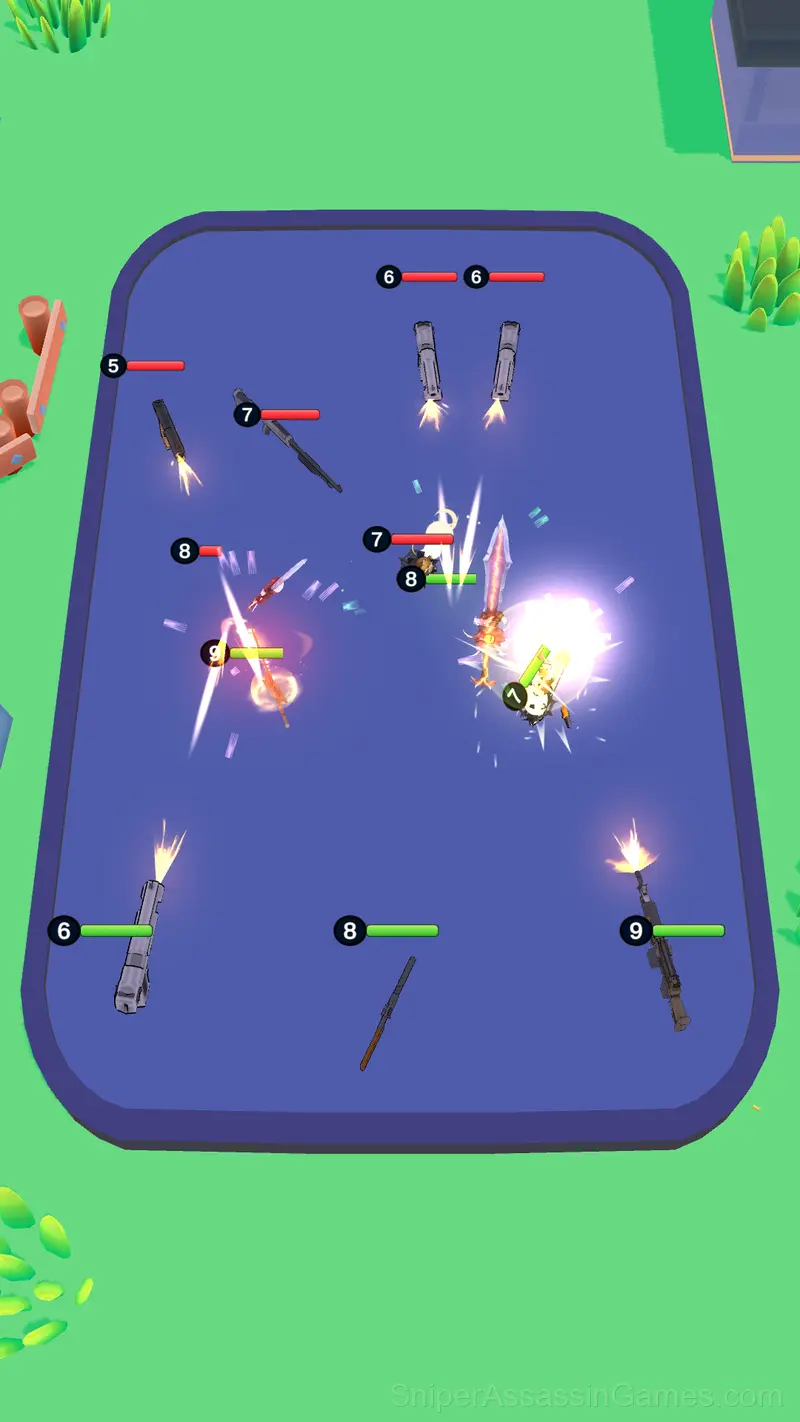 Merge Weapon Army gameplay screenshot 5