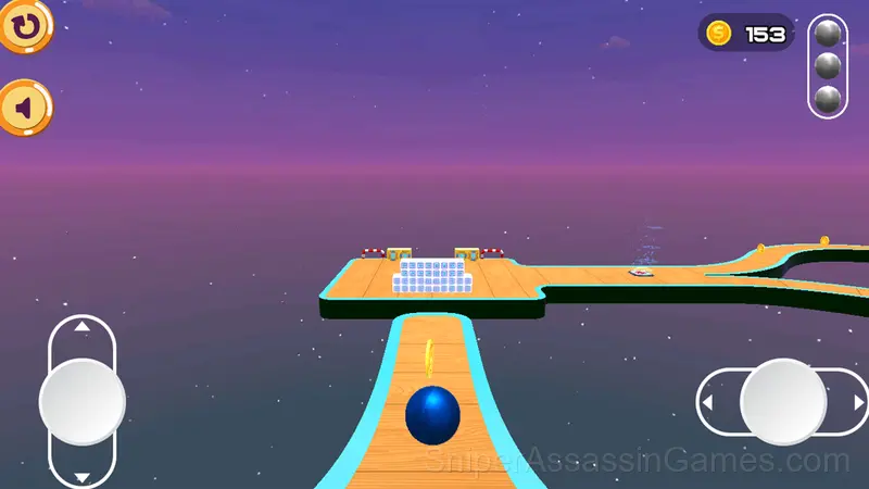Sky Rolling Ball 3D gameplay screenshot 2