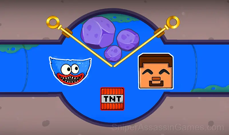 Play Huggy Wuggy + Noob but in the mine