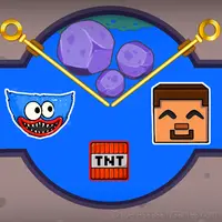 Huggy Wuggy + Noob but in the mine