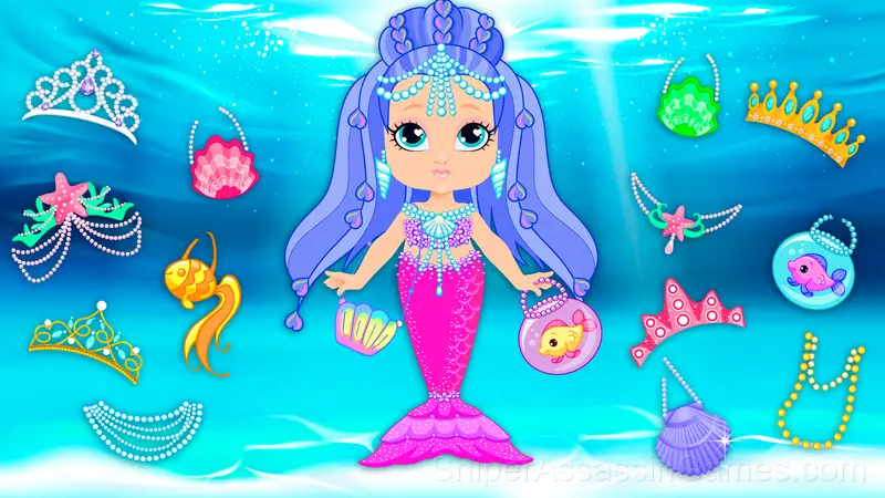 Little Mermaid: Makeup for Girls gameplay screenshot 2