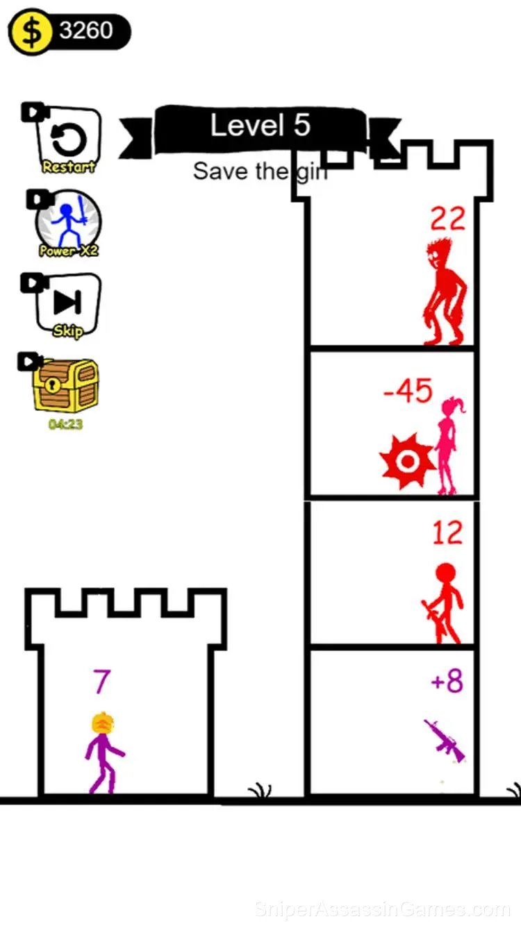 Stick Hero: Tower Defense gameplay screenshot 2