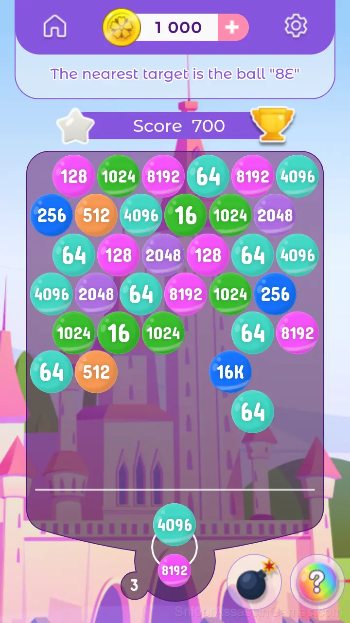 Balls 1024 gameplay screenshot 1