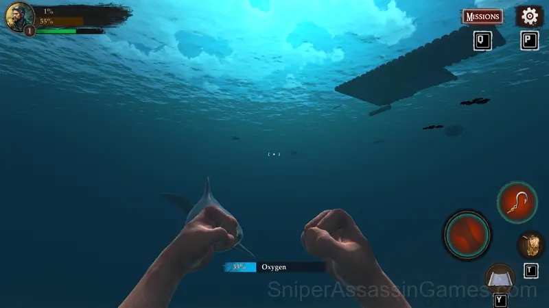 Sea Survival on Raft gameplay screenshot 2