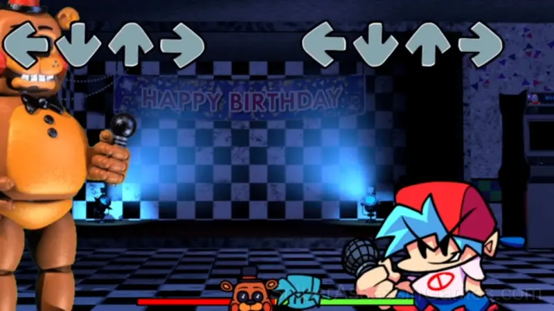 FridayNightFunkin vs FNAF 2 gameplay screenshot 1