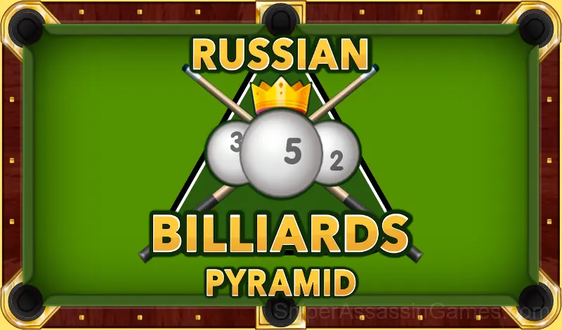 Play Russian billiards pyramid