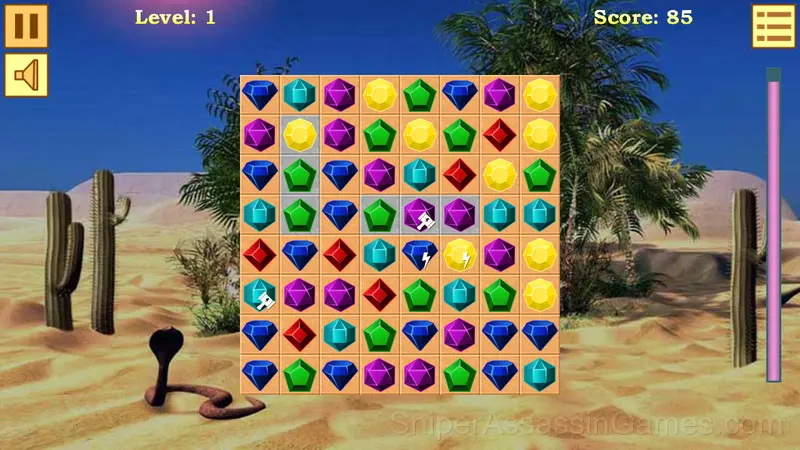 Match 3: Gems gameplay screenshot 1