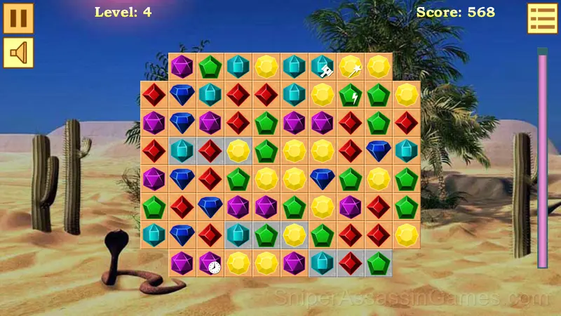 Match 3: Gems gameplay screenshot 2