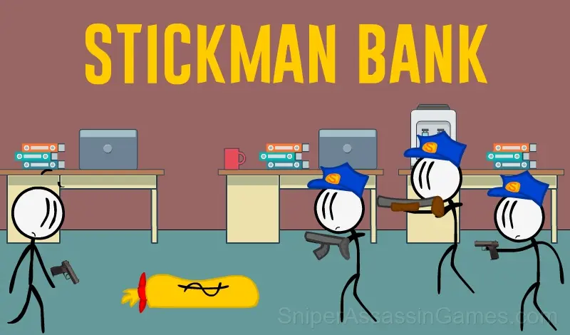 Play Stickman Bank