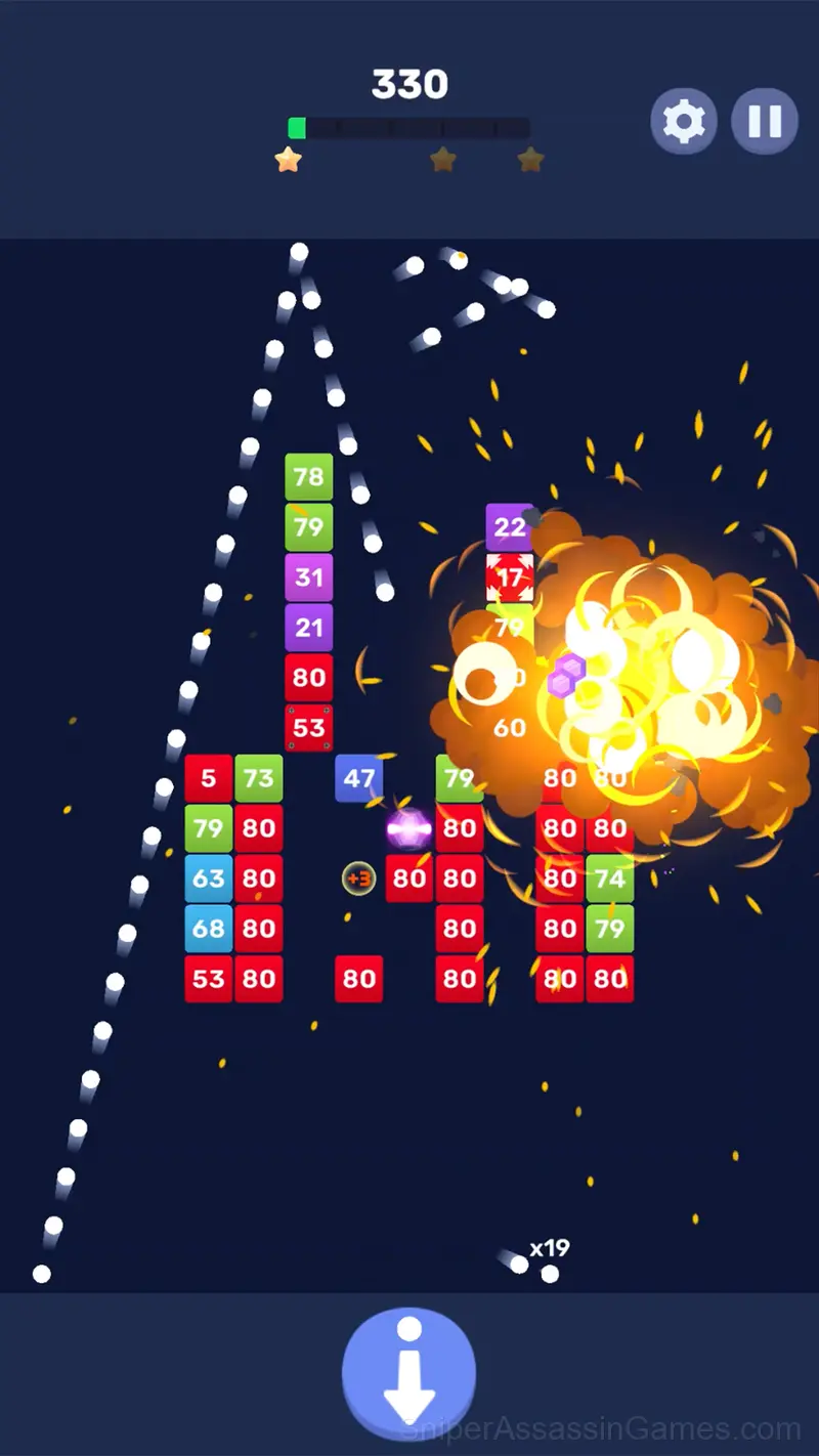 Bricks And Balls Crusher gameplay screenshot 3