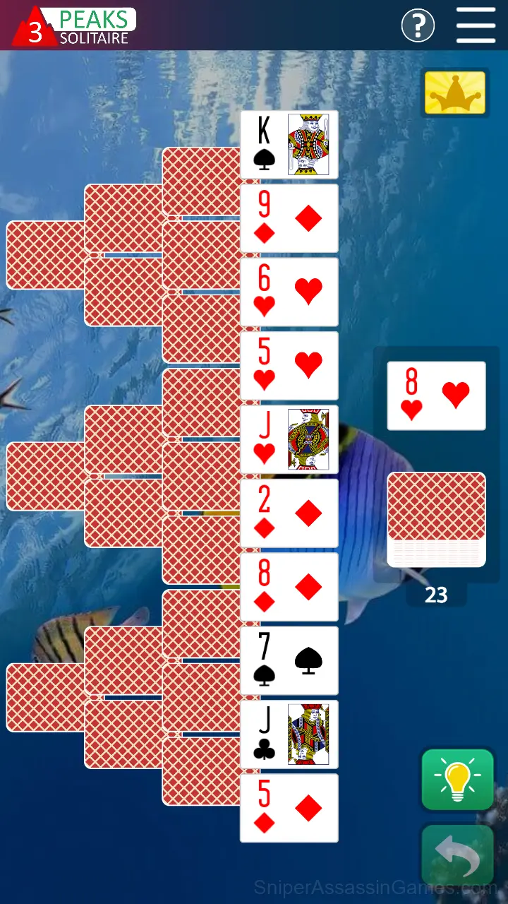 3 Peaks Solitaire gameplay screenshot 5