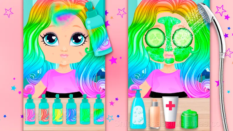 Baby Doll Makeup Beauty Salon gameplay screenshot 1