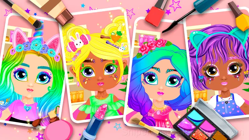 Baby Doll Makeup Beauty Salon gameplay screenshot 2