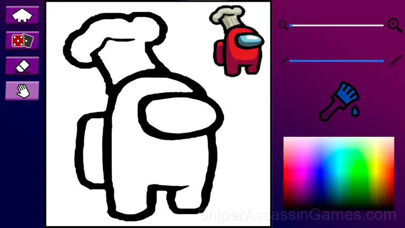 Coloring Amogus gameplay screenshot 2