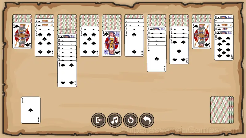 Solitaire Spider. Classic gameplay screenshot 3