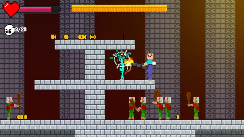 Noob vs Zombie Apocalypse: shooting pro gameplay screenshot 2