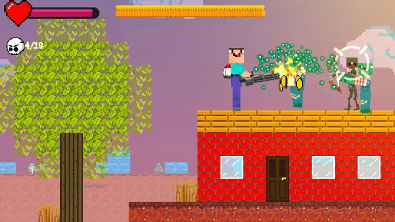 Noob vs Zombie Apocalypse: shooting pro gameplay screenshot 6