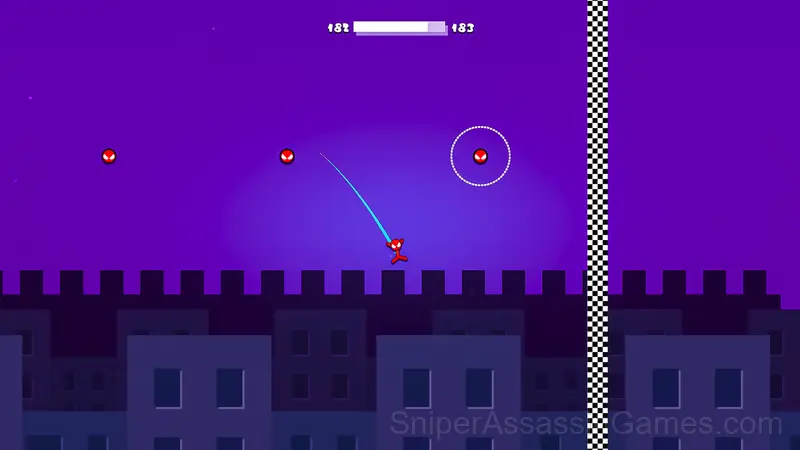 Stickman Spider Superhero with hook gameplay screenshot 2