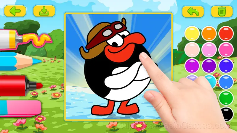 Funny Coloring Pages for Children gameplay screenshot 1