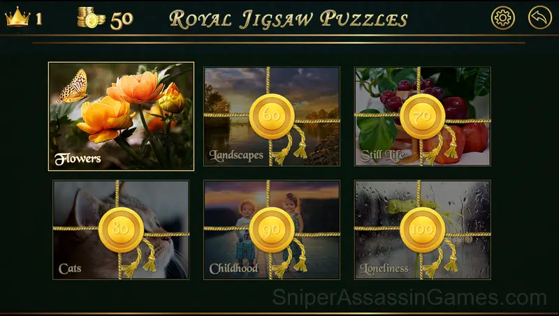 Royal Jigsaw Puzzles gameplay screenshot 1