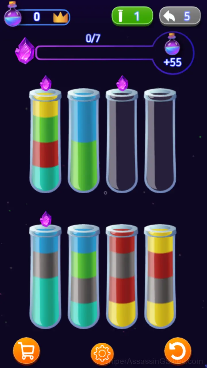 Potion Sorting: Elixir Harvest gameplay screenshot 1