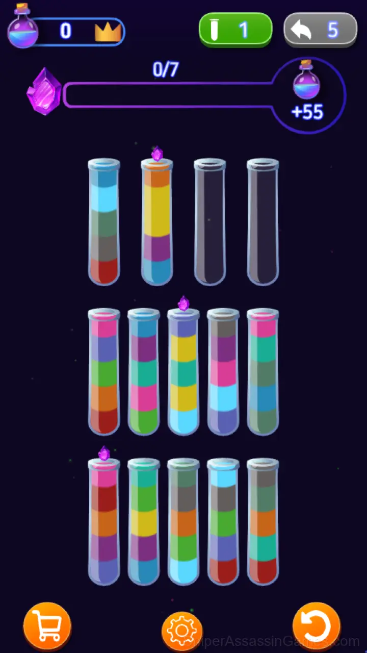Potion Sorting: Elixir Harvest gameplay screenshot 2