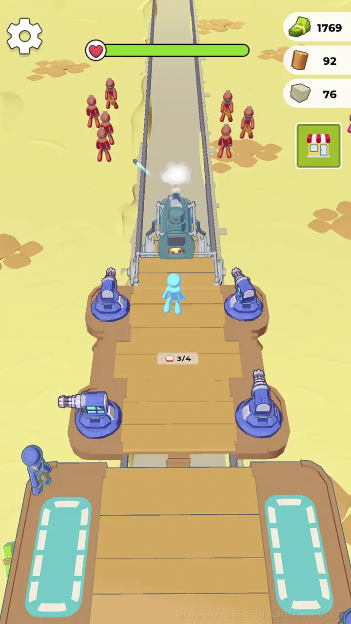Defence Train gameplay screenshot 2