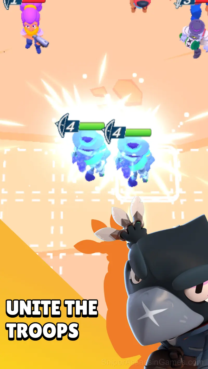 Merge Brawlers: Dangerous Battle gameplay screenshot 1